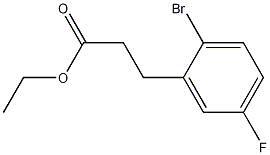 Structure of ethyl 3-(2-bromo-5-fluorophenyl)propanoate
