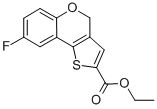 8-氟-4H-[1]-苯并吡喃并[4,3-B]噻吩-2-羧酸乙酯结构式