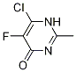 Structure of 4(1H)-PyriMidinone, 6-chloro-5-fluoro-2-Methyl-