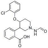 Structure of Benzoicacid, 3-[[[4-(2-chlorophenoxy)-1-piperidinyl]carbonyl]amino]-