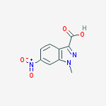 Chemical structure of 1-methyl-6-nitroindazole-3-carboxylic Acid