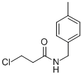 Structure of 3-chloro-N-(4-methylbenzyl)propanamide