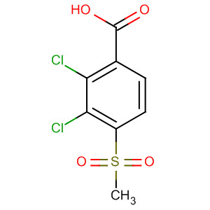 Structure of Benzoic acid, 2,3-dichloro-4-(methylsulfonyl)-