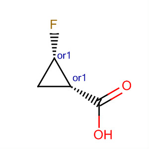 Structure of (cis)-2-fluorocyclopropanecarboxylic acid