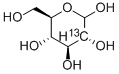 Structure of D-GLUCOSE-2-13C