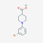 Structure of 1-(3-BroMophenyl)piperidine-4-carboxylic acid