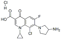 Structure of Clinafloxacin hydrochloride