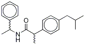 Structure of N-(1-Phenylethyl) Ibuprofen AMide(Mixture of 4 DiastereoMers)