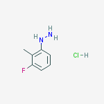 Structure of (3-Fluoro-2-methylphenyl)hydrazine hydrochloride