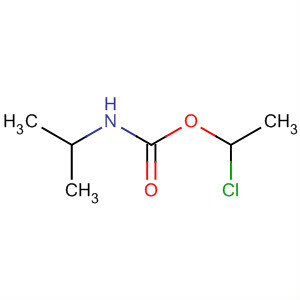 Structure of Carbamic acid, (1-methylethyl)-, 1-chloroethyl ester