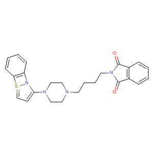 Structure of 1H-Isoindole-1,3(2H)-dione,2-[4-[4-(1,2-benzisothiazol-3-yl)-1-piperazinyl]butyl]-