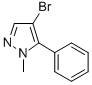 Structure of 4-BROMO-1-METHYL-5-PHENYL-1H-PYRAZOLE, 97