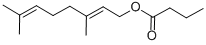 Structure of GERANYL BUTYRATE