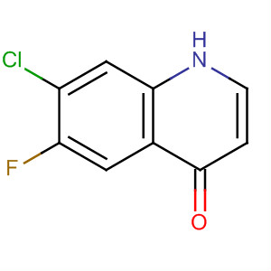 Structure of 4(1H)-Quinolinone, 7-chloro-6-fluoro-