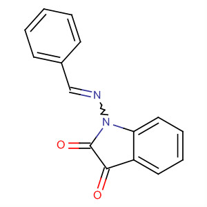 1H-Indole-2,3-dione, 1-[(phenylmethylene)amino]-结构式