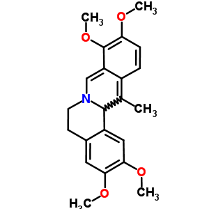 2,3,9,10-tetramethoxy-13-methyl-5,13a-dihydro-6H-isoquino[3,2-a]isoquinoline结构式