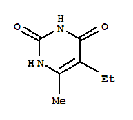 Structure of 5-ethyl-6-methylpyrimidine-2,4(1H,3H)-dione