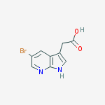 Structure of (5-bromo-1h-pyrrolo[2,3-b]pyridin-3-yl)acetic Acid