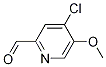 Structure of 4-chloro-5-Methoxypyridine-2-carbaldehyde