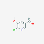 Structure of 6-chloro-5-methoxypyridine-3-carbaldehyde