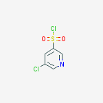 Structure of 5-chloropyridine-3-sulfonyl chloride