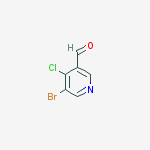 Structure of 5-bromo-4-chloropyridine-3-carbaldehyde