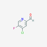 Structure of 4-chloro-5-fluoropyridine-2-carbaldehyde
