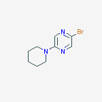 2-Bromo-5-(piperidin-1-yl)pyrazine结构式