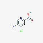 Structure of 5-amino-4-chloropyridine-2-carboxylic Acid