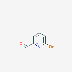 Structure of 6-bromo-4-methylpyridine-2-carbaldehyde