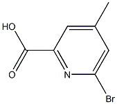 Structure of 6-bromo-4-methylpyridine-2-carboxylic Acid