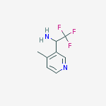 Structure of 2,2,2-trifluoro-1-(4-methylpyridin-3-yl)ethanamine