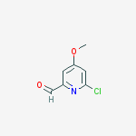 Structure of 6-chloro-4-methoxypyridine-2-carbaldehyde