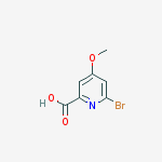Structure of 6-bromo-4-methoxypyridine-2-carboxylic Acid