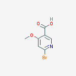 6-bromo-4-methoxypyridine-3-carboxylic Acid结构式