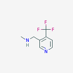 Structure of N-methyl-1-[4-(trifluoromethyl)pyridin-3-yl]methanamine