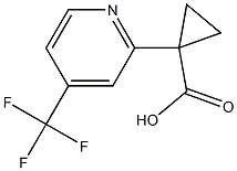 Structure of 1-(4-(TRIFLUOROMETHYL)PYRIDIN-2-YL)CYCLOPROPANECARBOXYLIC ACID
