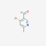 Structure of 4-bromo-6-methylpyridine-3-carbaldehyde