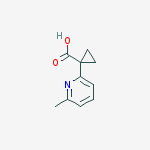 Structure of 1-(6-methylpyridin-2-yl)cyclopropane-1-carboxylic Acid