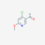 4-chloro-6-methoxypyridine-3-carbaldehyde结构式