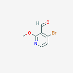 Structure of 4-bromo-2-methoxynicotinaldehyde