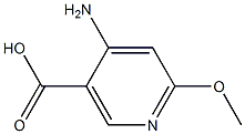 Structure of 4-Amino-6-methoxynicotinic acid