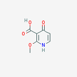 4-Hydroxy-2-Methoxy-3-Pyridinecarboxylic Acid结构式