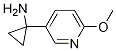 Structure of 1-(6-Methoxypyridin-3-yl)cyclopropanamine