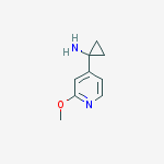 1-(2-methoxypyridin-4-yl)cyclopropan-1-amine结构式