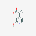 Structure of 1-(2-methoxypyridin-4-yl)cyclopropane-1-carboxylic Acid