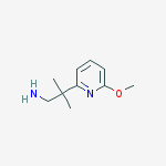 Structure of 2-(6-methoxypyridin-2-yl)-2-methylpropan-1-amine