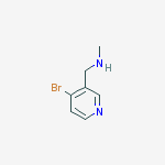 Structure of 1-(4-bromopyridin-3-yl)-n-methylmethanamine