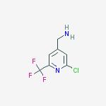 Structure of [2-chloro-6-(trifluoromethyl)pyridin-4-yl]methanamine