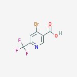 Structure of 4-bromo-6-(trifluoromethyl)pyridine-3-carboxylic Acid